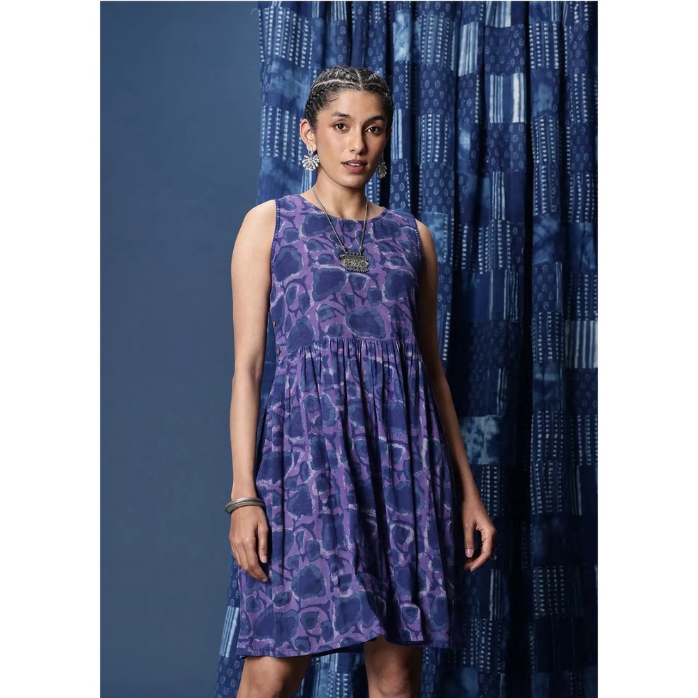 Purple Taavi Bagru dress size small
